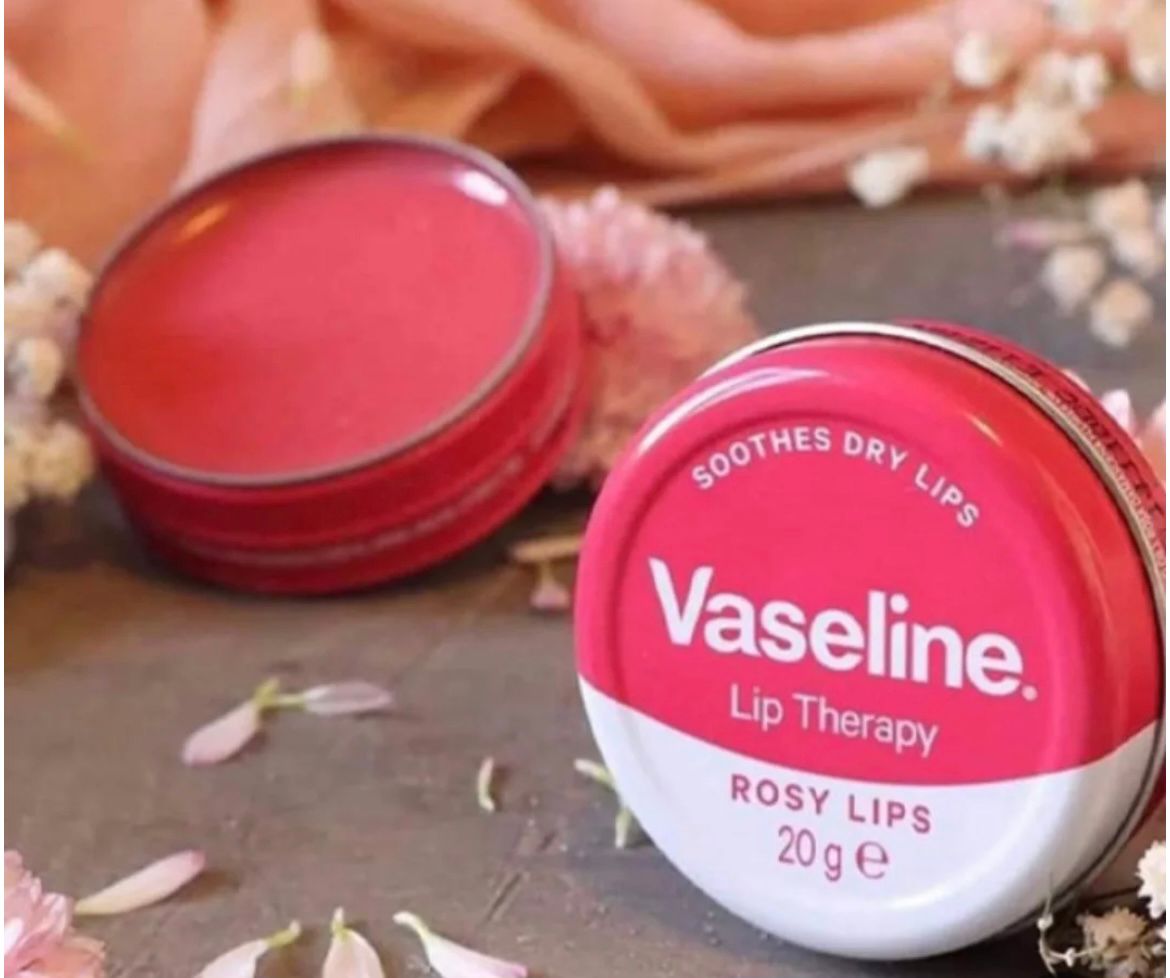 بالم لب کاسه ای وازلین گل رز اورجینال