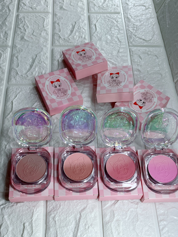 رژ گونه پنککی 4 رنگ فوق العاده کاربردی و مات